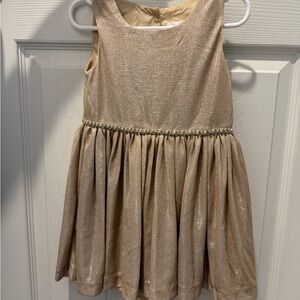 Biscotti Shimmery Gold Girls' Formal Dress